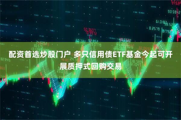 配资首选炒股门户 多只信用债ETF基金今起可开展质押式回购交易